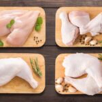 Giá trị dinh dưỡng trong các phần chính của thịt gà